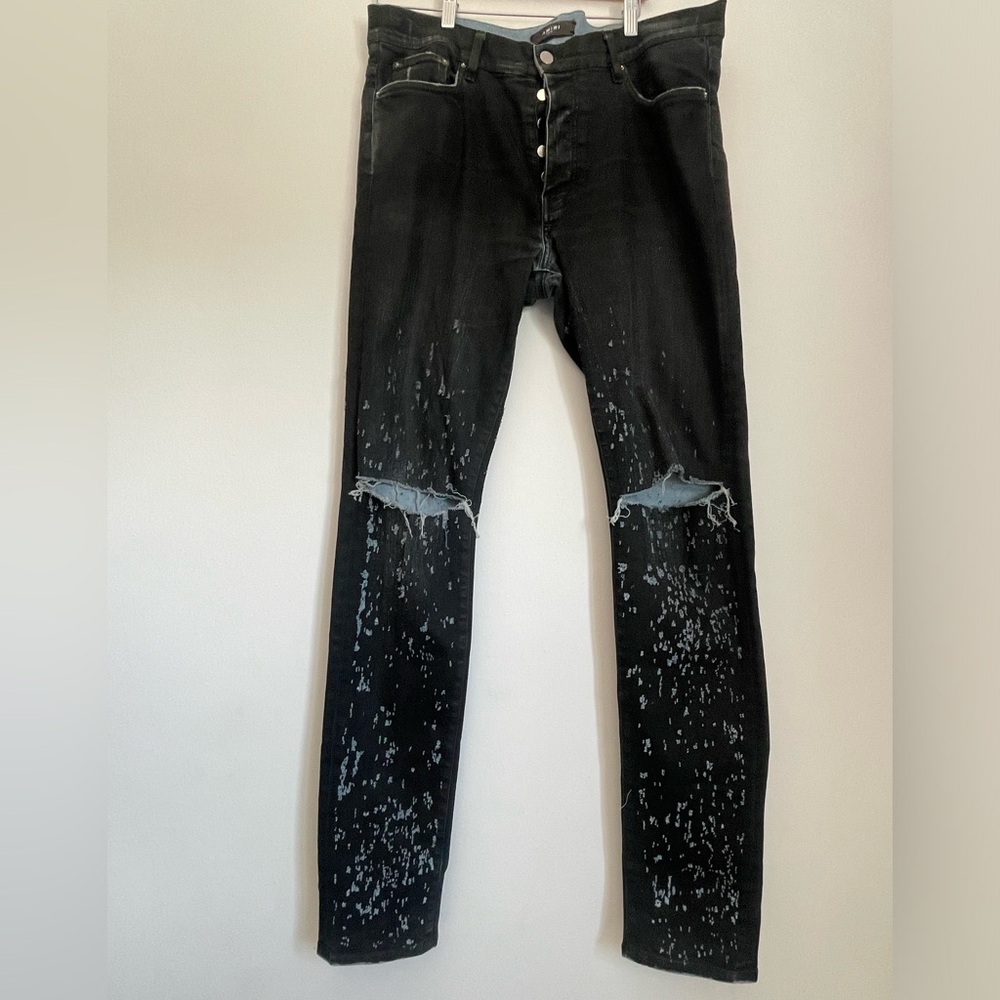 AMIRI shotgun jean/ graped